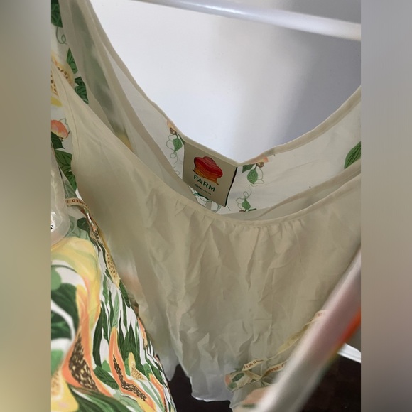FARM RIO Papaya Salad Scarf Mini Dress S